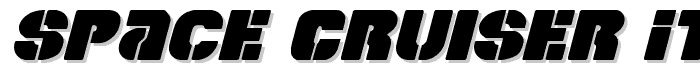 Space Cruiser Italic font